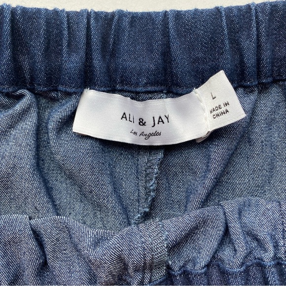 NWT ALI & JAY LOS ANGELES Ocean Breeze Two Piece Outfit Crop Top & Pants Set L - Picture 7 of 15